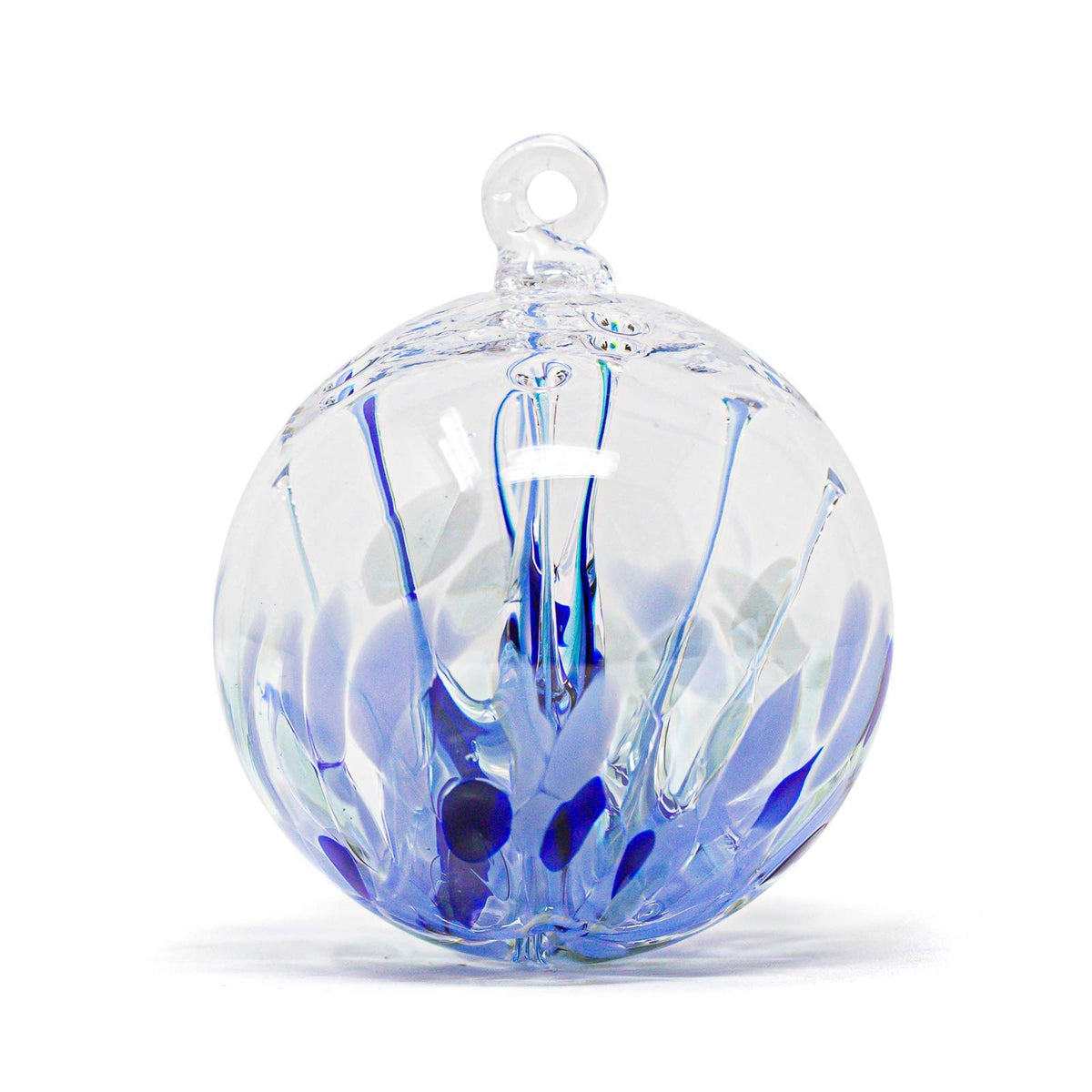 Luke Adams Handmade Glass Gazing Balls for Garden – Hand Blown Glass Gazing Ball for Yard Décor – Decorative Garden Globe (Wildflower)