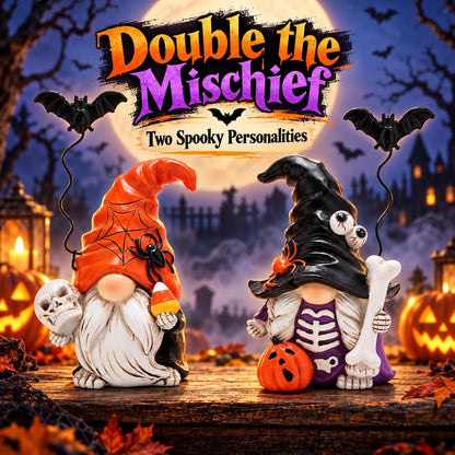 Hodao Halloween Gnome Set of 2, Spooky Fall Home Decor