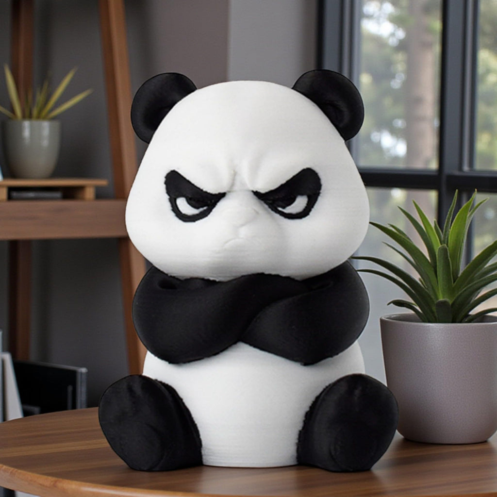 Funny Angry Duck & Animal Desk Figurines – 3D Printed Decor
