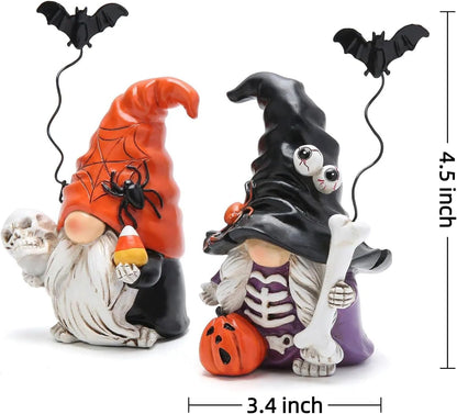 Hodao Halloween Gnome Set of 2, Spooky Fall Home Decor