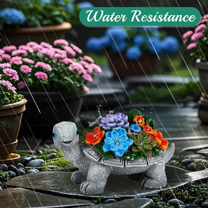 Turtle Statues Solar Garden Decor, Christmas Gift for Grandma Mom