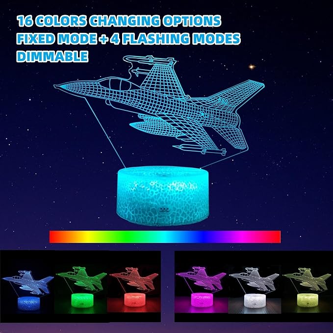 Acrylic Hockey Player Night Light - Bedroom Decor