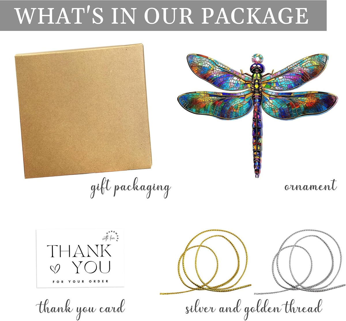 Dragonfly Gifts for Women, Dragonflies Decor Suncatcher Effect Ornament