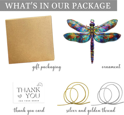 Dragonfly Gifts for Women, Dragonflies Decor Suncatcher Effect Ornament