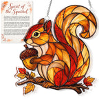 Acrylic Squirrel Suncatcher Autumn Ornamen, Squirrel Gifts for Women