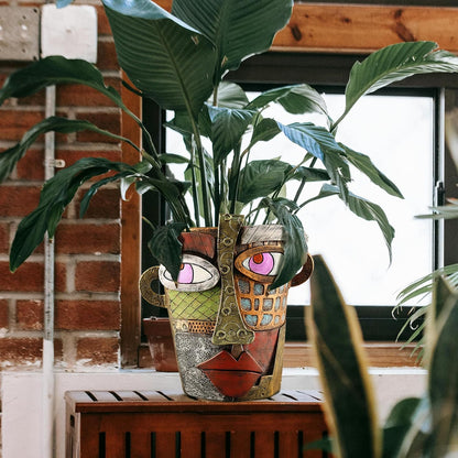 Midogaigai Abstract Face Planter Pots for Indoor Plants&Flowers Home Decor