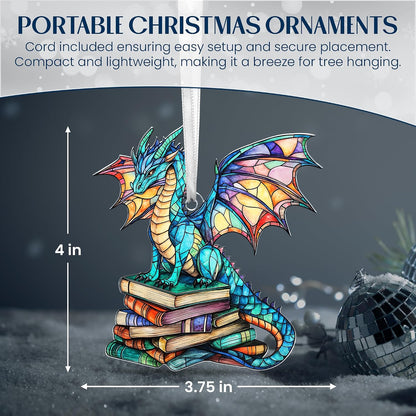 Christmas Book Lovers Gifts for Women Men - Christmas Ornaments 2026