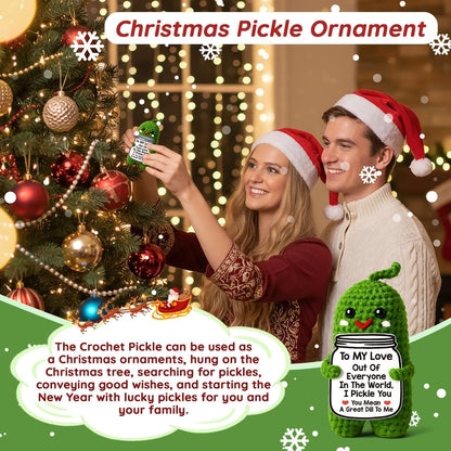 Little Pickle" Crochet Pendant - Adorable Stress-Relief Gift for Loved Ones