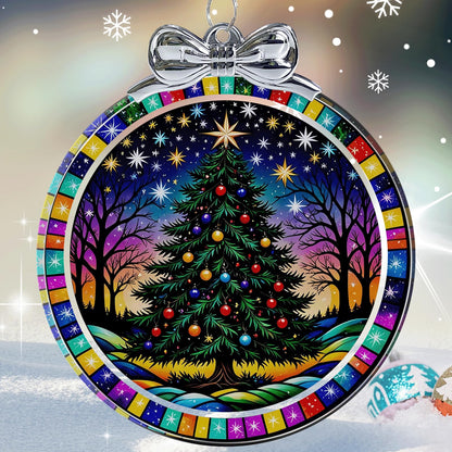 Dragon & Book Christmas Ornament 2026 Glass - Christmas Tree Decorations
