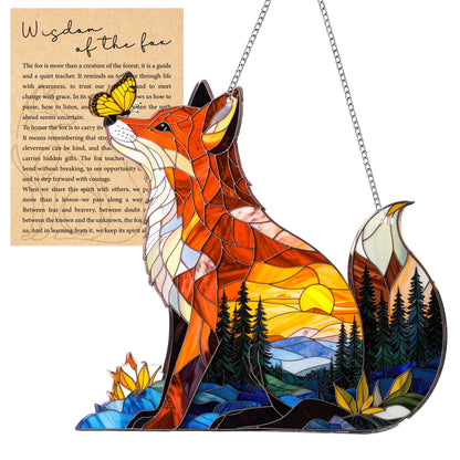 Acrylic Squirrel Suncatcher Autumn Ornamen, Squirrel Gifts for Women