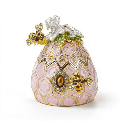 Enamel Peacock & Nature-Inspired Trinket Boxes