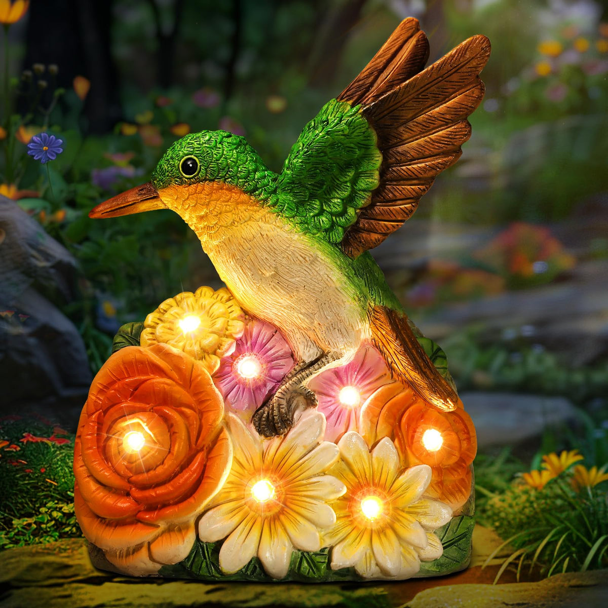 Turtle Statues Solar Garden Decor, Christmas Gift for Grandma Mom