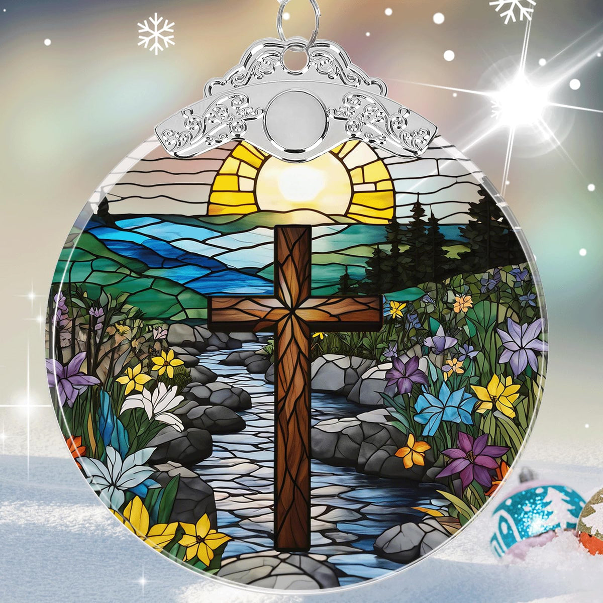 Dragon & Book Christmas Ornament 2026 Glass - Christmas Tree Decorations