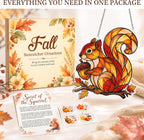 Acrylic Squirrel Suncatcher Autumn Ornamen, Squirrel Gifts for Women