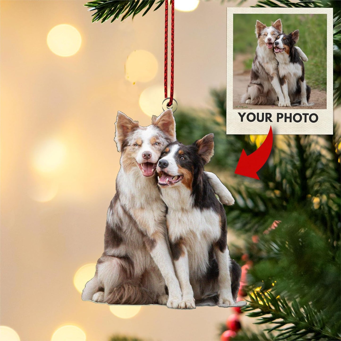 Personalized Ornaments – Personalized Pet, Anime, Family – Durable Home Decor & Gift Idea