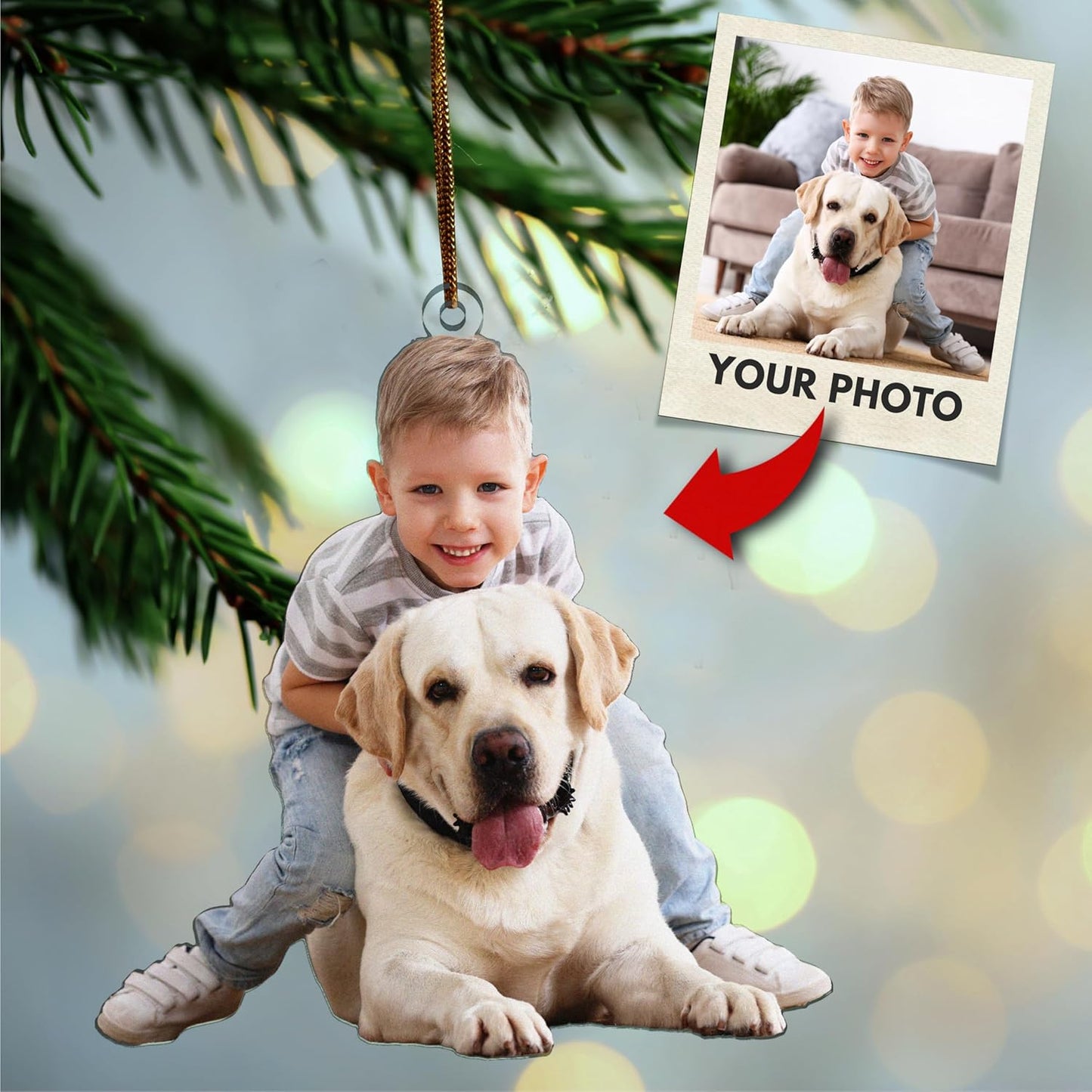 Personalized Ornaments – Personalized Pet, Anime, Family – Durable Home Decor & Gift Idea
