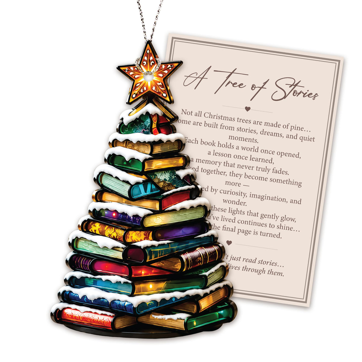 Book Lover Ornaments – Suncatchers & Christmas Tree Decor