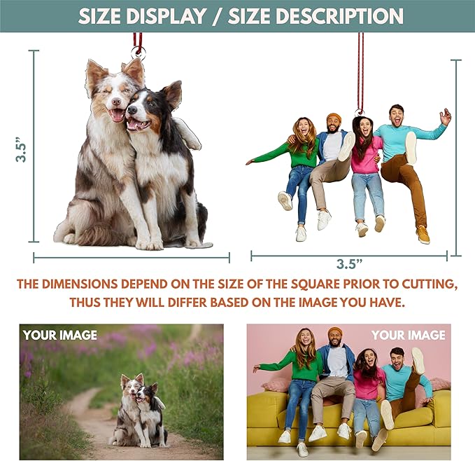 Personalized Ornaments – Personalized Pet, Anime, Family – Durable Home Decor & Gift Idea