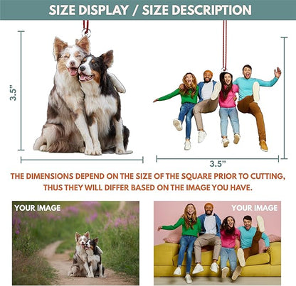 Personalized Ornaments – Personalized Pet, Anime, Family – Durable Home Decor & Gift Idea
