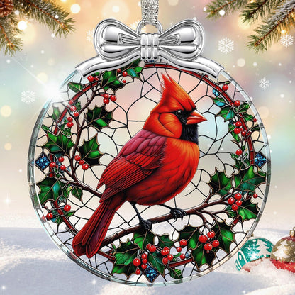 Dragon & Book Christmas Ornament 2026 Glass - Christmas Tree Decorations
