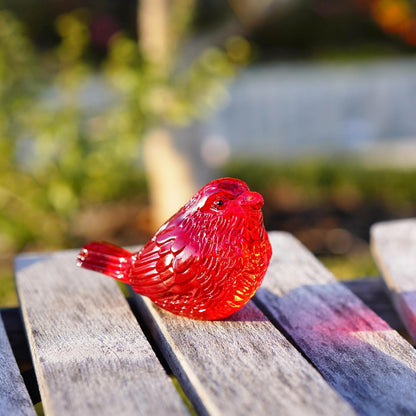 Blown Glass Bird Figurines - Crystal Collectible Decor for Home & Gifts