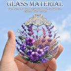 Violet Stained Glass Christmas Ornament