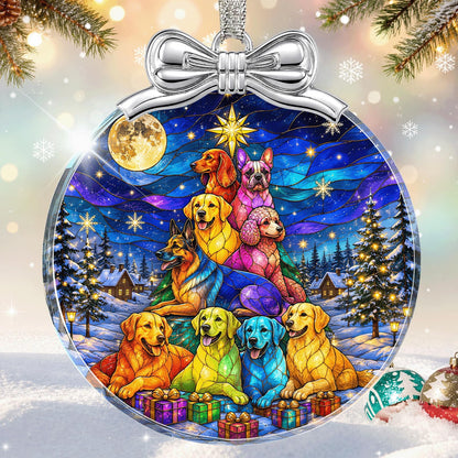 Dragon & Book Christmas Ornament 2026 Glass - Christmas Tree Decorations