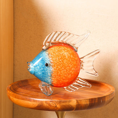 Tropical Glass Fish Decor - Creative Crystal Animal Crafts
