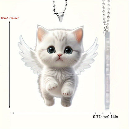 Cute Mermaid Cat 2D Acrylic Keychain