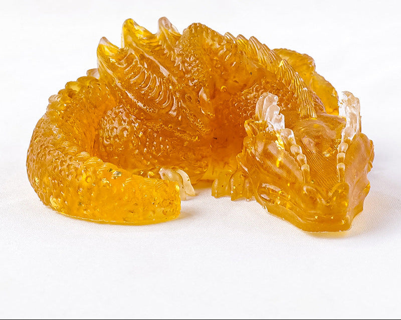 Natural Crystal Gravel Glue Flying Dragon Ornaments