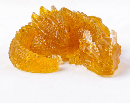 Natural Crystal Gravel Glue Flying Dragon Ornaments