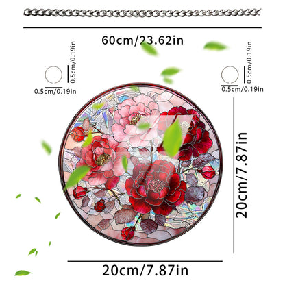 Flower Sun Catcher - Stained Glass Window Hanging