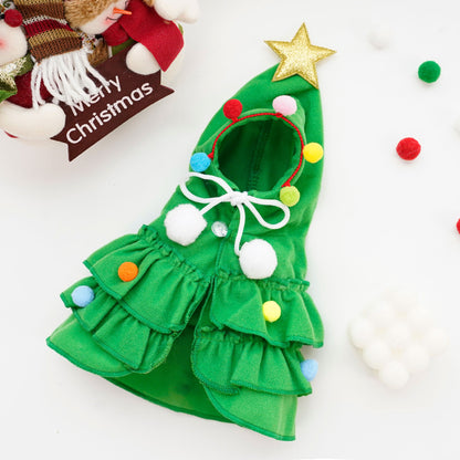 Christmas Pet Cape – Cozy Holiday Cloak for Dogs & Cats, Cute Winter Costume for Christmas Photos & Parties