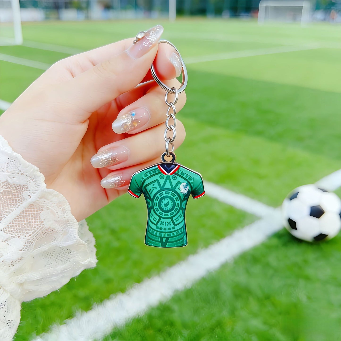 2026 World Cup Mascot Keychain – USA Canada Mexico Football Souvenir