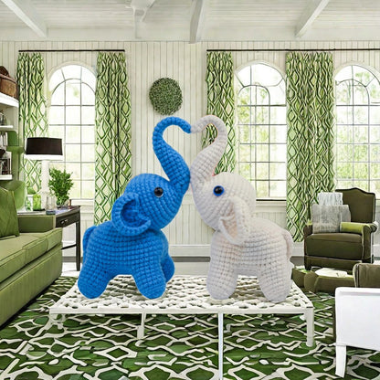 Wool hand-woven small animal doll DIY handmade crochet wool bag material package