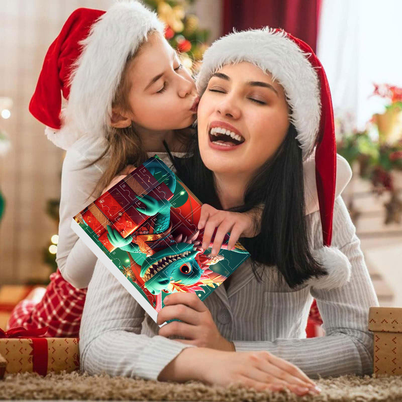 Advent Blind Box: 24 Cute Dragon Baby Acrylic Ornaments for Christmas Decor