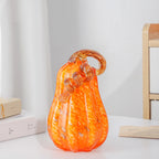 Pure handmade glass pumpkin ornament pastoral color pumpkin ornament