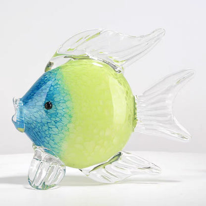 Tropical Glass Fish Decor - Creative Crystal Animal Crafts