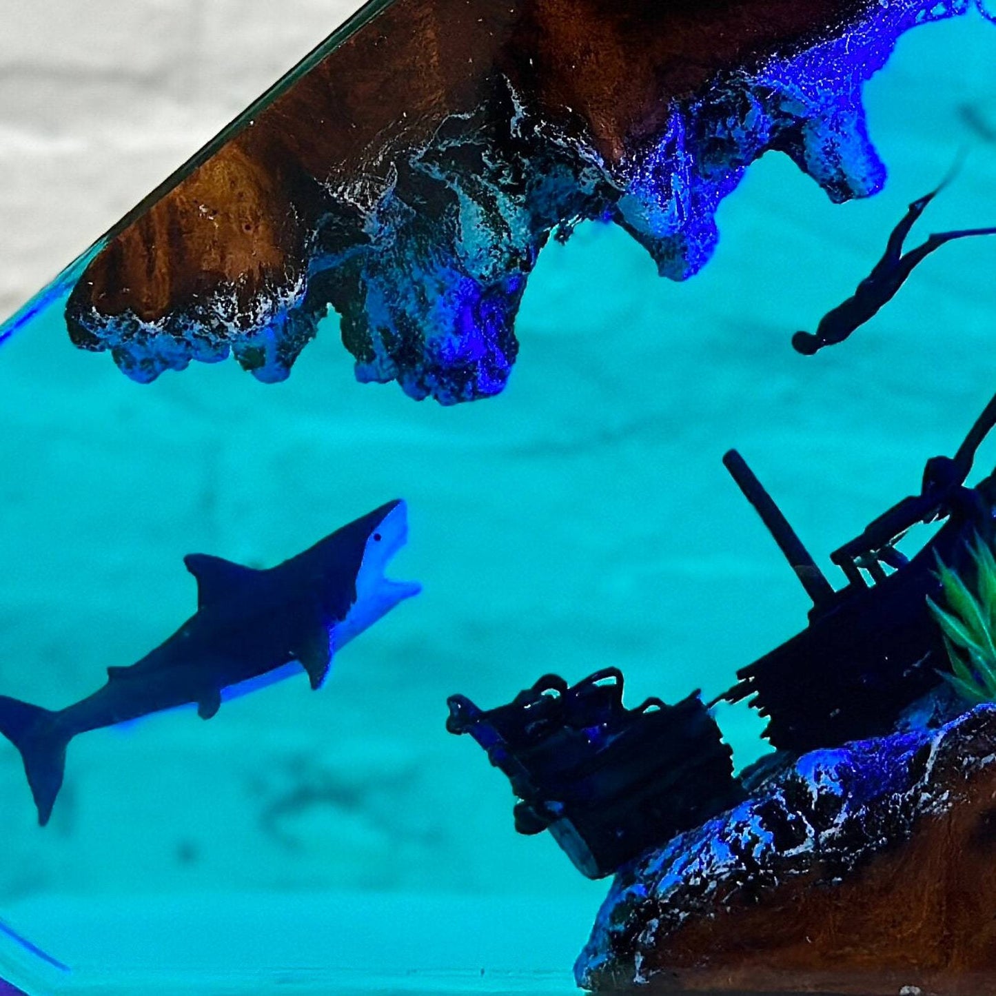 【Unique Summer Gifts】Great White Shark and Diver Night Lights
