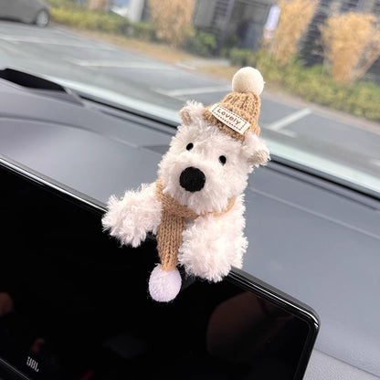 Westie Car Decoration - Cute Dog Doll Ornaments