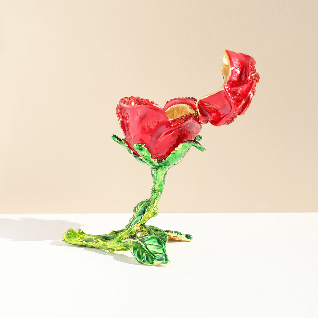 Minimalist Ceramic Rose Ornament - Desk & Home Decor