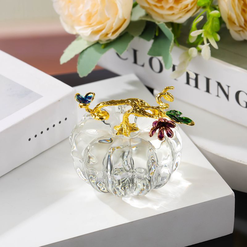 Creative Crystal Pumpkin Decorations