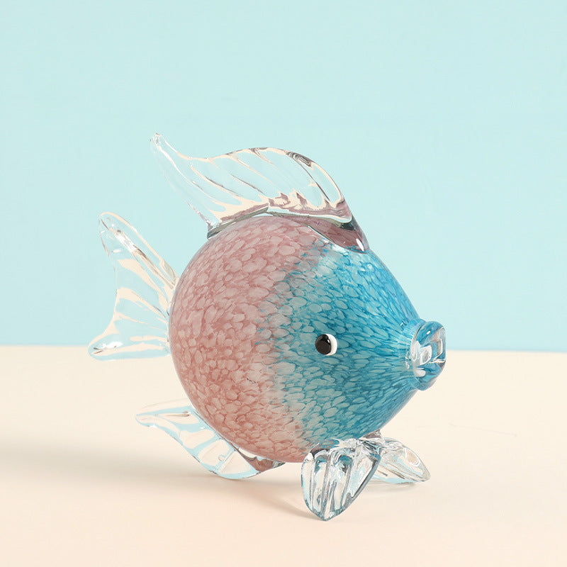 Tropical Glass Fish Decor - Creative Crystal Animal Crafts