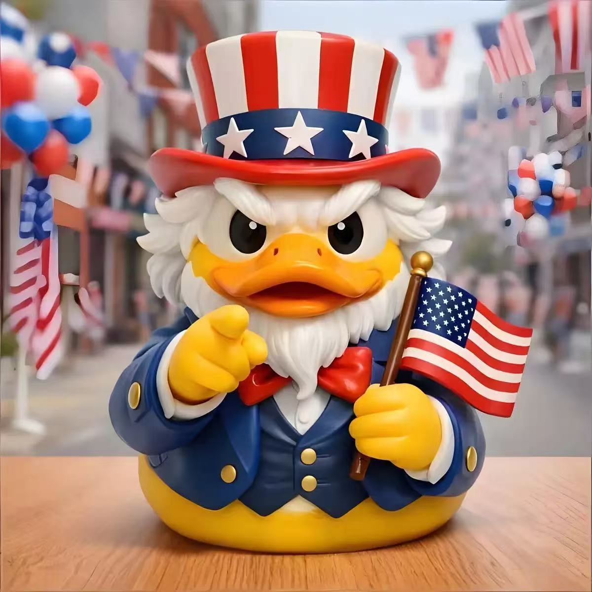 Baseball Commemorative Duck Resin Statue – Swing into Action with Cute Collectible Charm