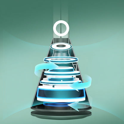 Floor-Standing Silent Bladeless Fan – Blade-Free Design, Gentle Breeze, Undisturbed Sleep All Night Long