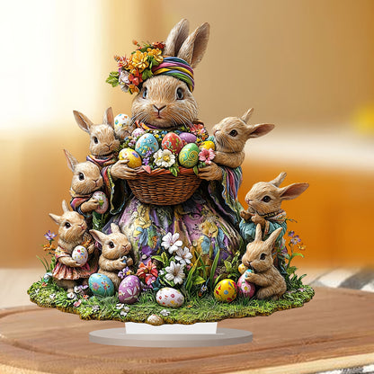 Rabbit Easter Eggs: Easter Decor, Home Decor, Desktop Ornaments, Decorative Items, Holiday Gifts