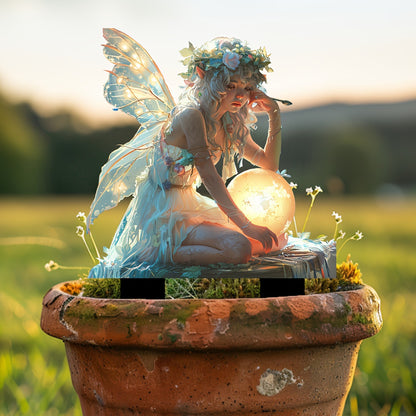 2D Fairy Light-Catching Acrylic Garden Stake Decor