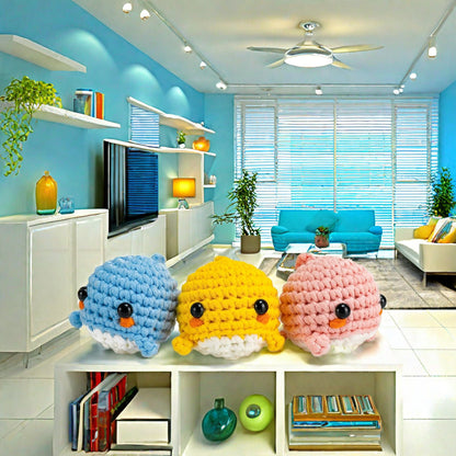 Wool hand-woven small animal doll DIY handmade crochet wool bag material package