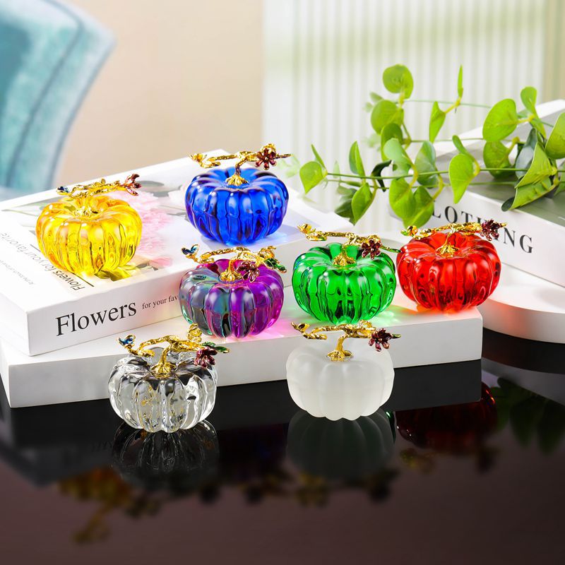 Creative Crystal Pumpkin Decorations