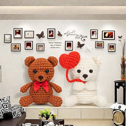 Wool hand-woven small animal doll DIY handmade crochet wool bag material package